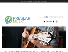 Tablet Screenshot of preslarmusic.com